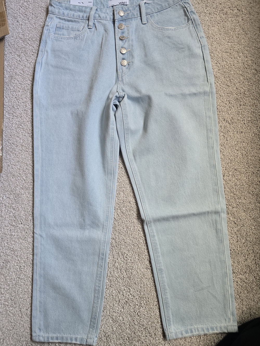 NWT Vervet Los Angeles Emma Rigid Denim Mom Jeans 29